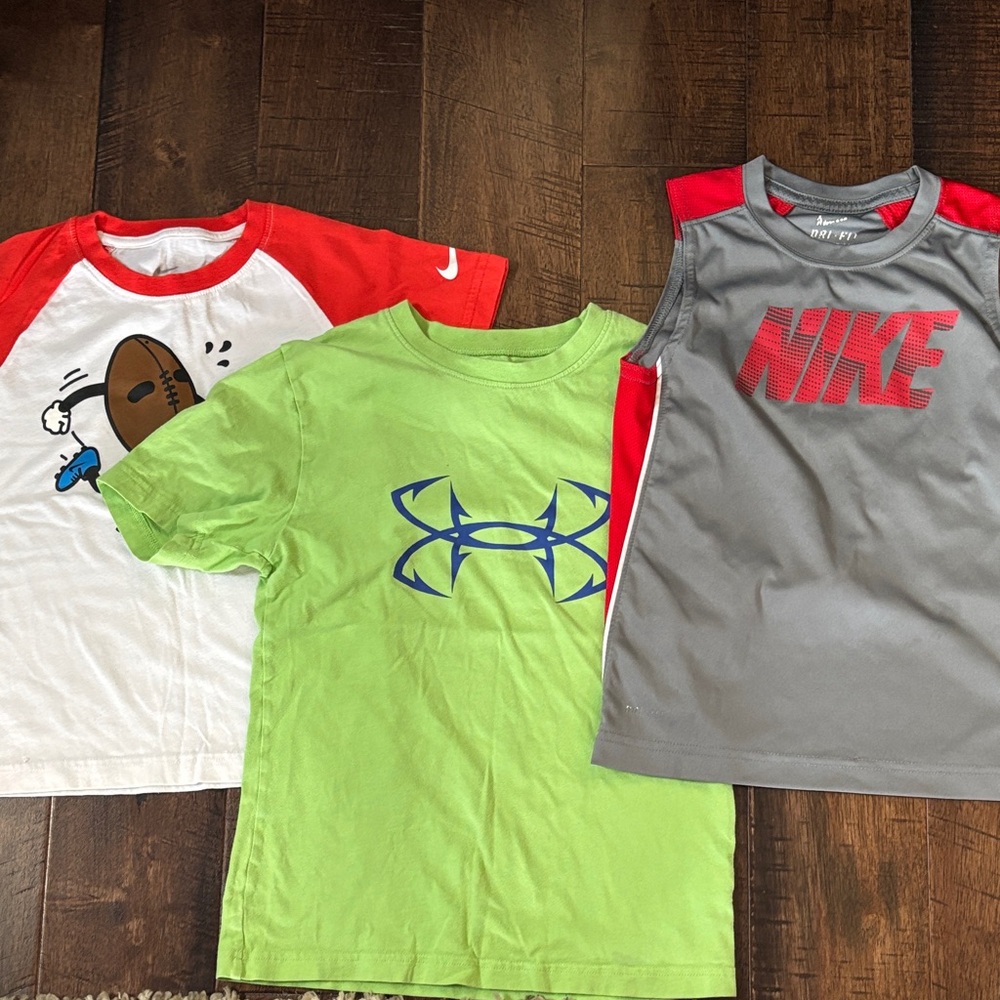 Athletic Shirts Under Armour and Nike